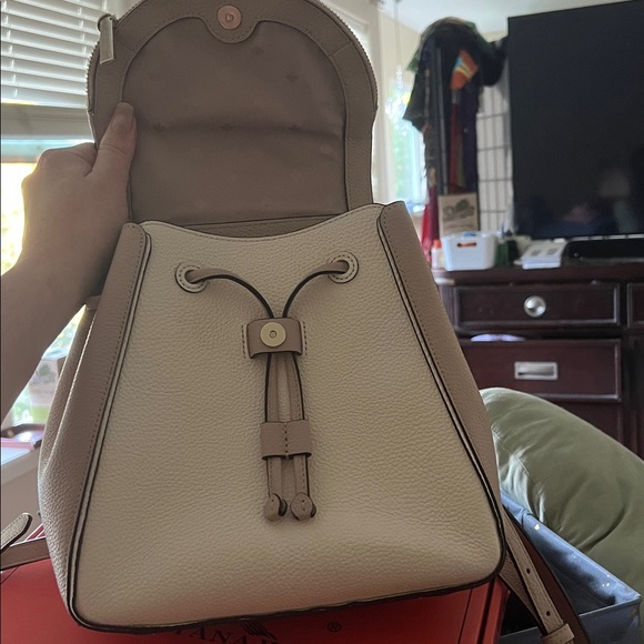 Kate Spade Beige and Cream Leather Backpack - Picture 2 of 5